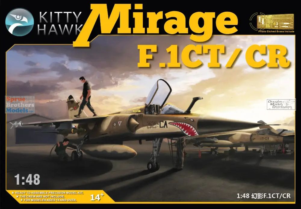 ZIMKH80111 1:48 Zimi Model Kitty Hawk Mirage F.1CT/CR - Sprue