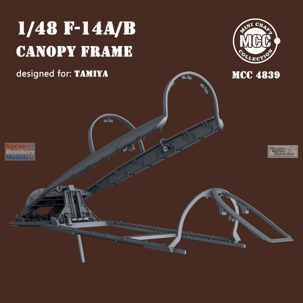 タミヤ用 1/48 F-14A/B・F-14D キャノピーフレーム MCC MCC48039 1:48 Mini Craft Collection F-14A F-14B Tomcat Canopy
