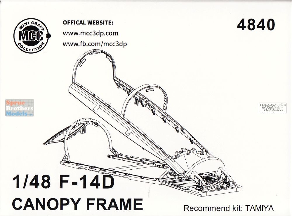 MCC48040 1:48 Mini Craft Collection F-14D Tomcat Canopy Frame (TAM