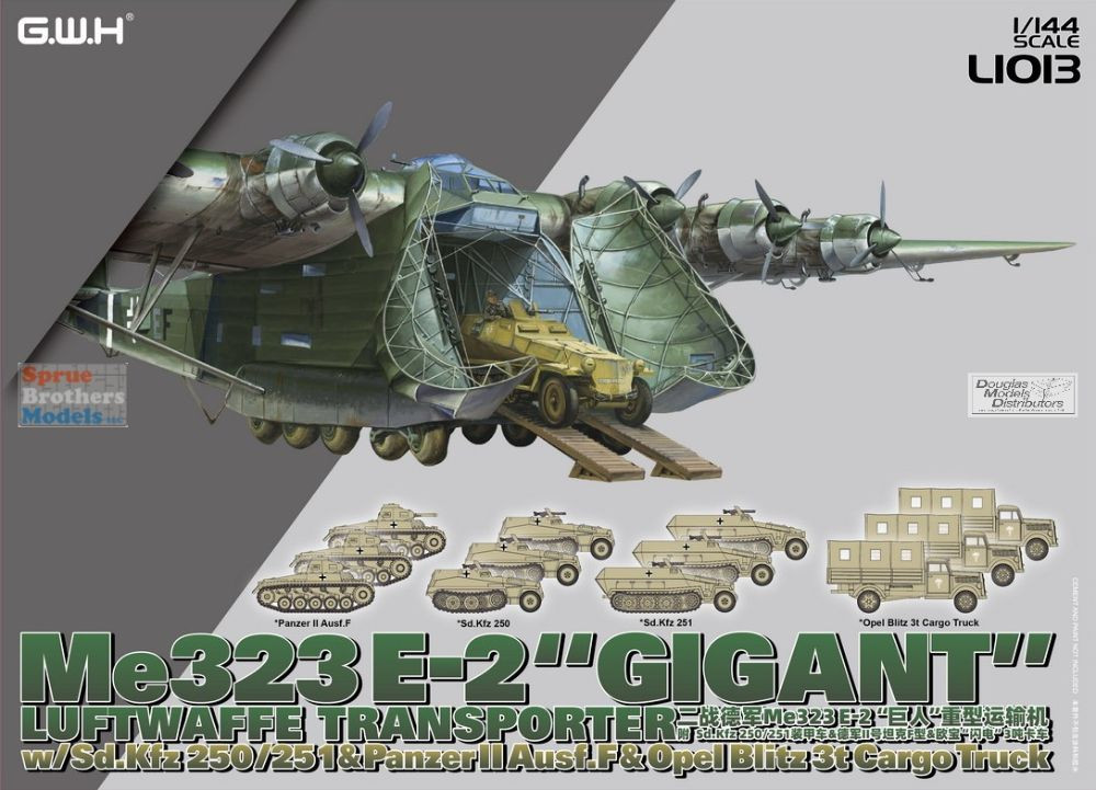 LNRL1013 1:144 Great Wall Hobby Me323E-2 'Gigant' with Ground