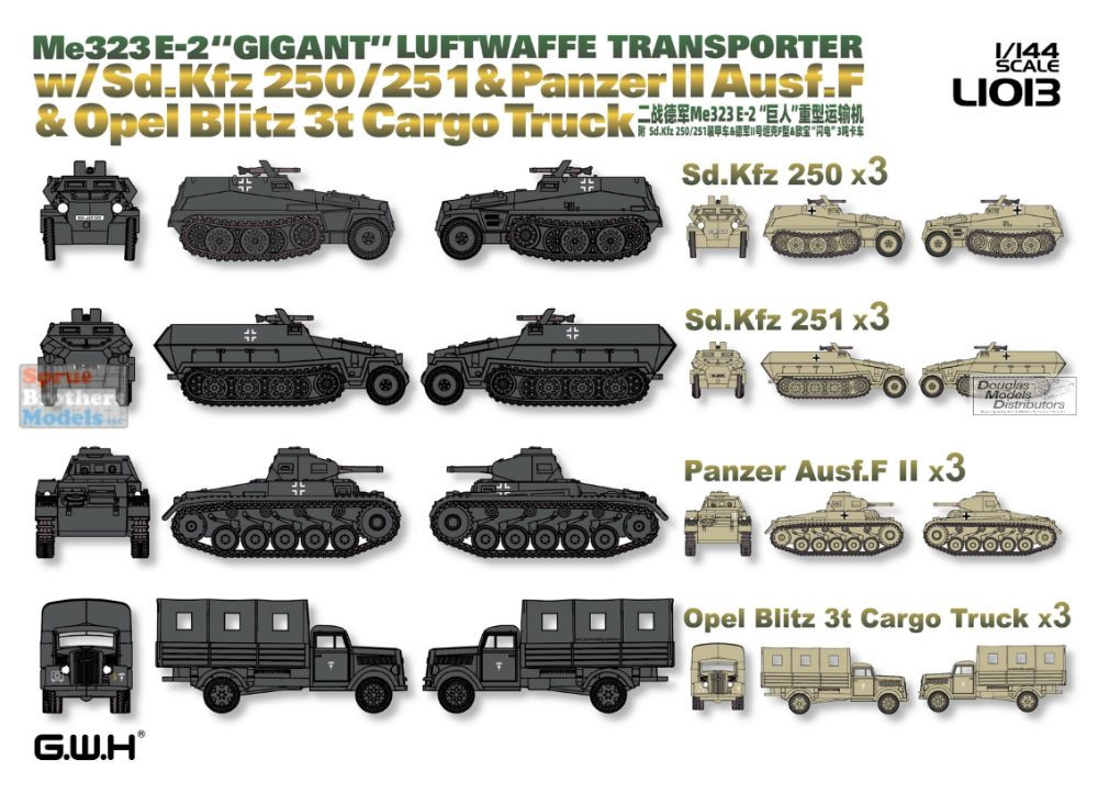 LNRL1013 1:144 Great Wall Hobby Me323E-2 'Gigant' with Ground