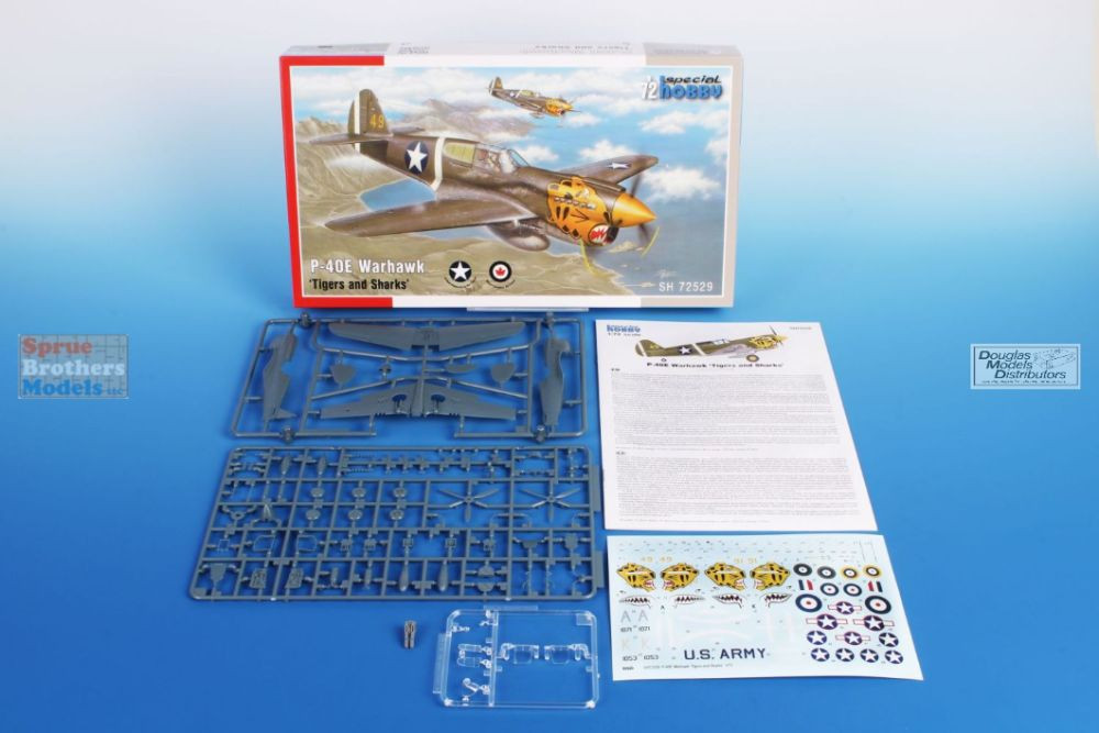 Mistercraft 1:72 Scale P-40 Kittyhawk Mk.III Model Kit - Detailed Aircraft Model