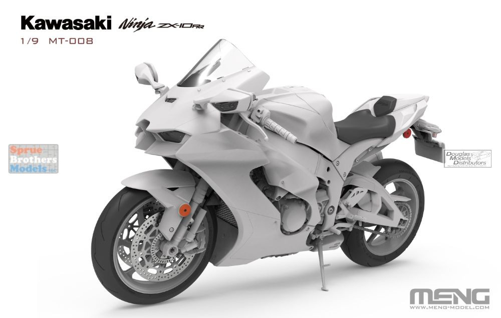 MNGMT008 1:9 Meng Kawasaki Ninja ZX-10RR Motorcycle - Sprue
