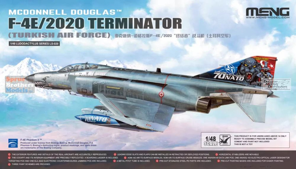 MNGLS020 1:48 Meng F-4E/2020 Terminator Phantom II - Sprue