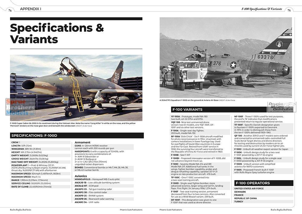 PSPRED015 Phoenix Scale Publications - The North American F-100