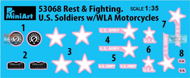 MIA53068 1:35 MiniArt 'Rest & Fighting' US Soldiers with WLA