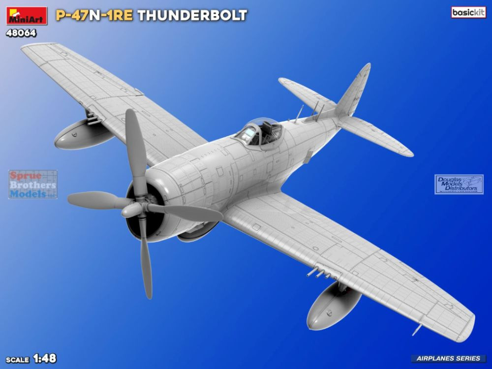 MIA48064 1:48 Miniart P-47N-1RE Thunderbolt [Basic Kit] - Sprue