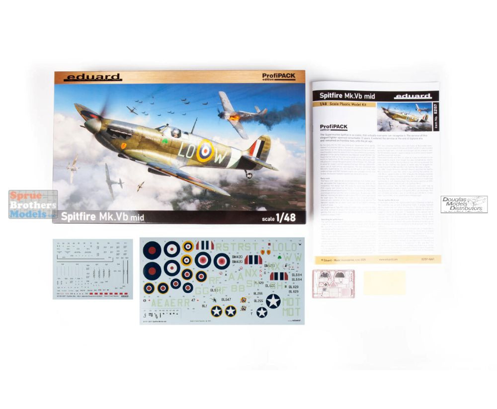 EDU82157 1:48 Eduard Spitfire Mk.Vb Mid ProfiPACK Edition - Sprue