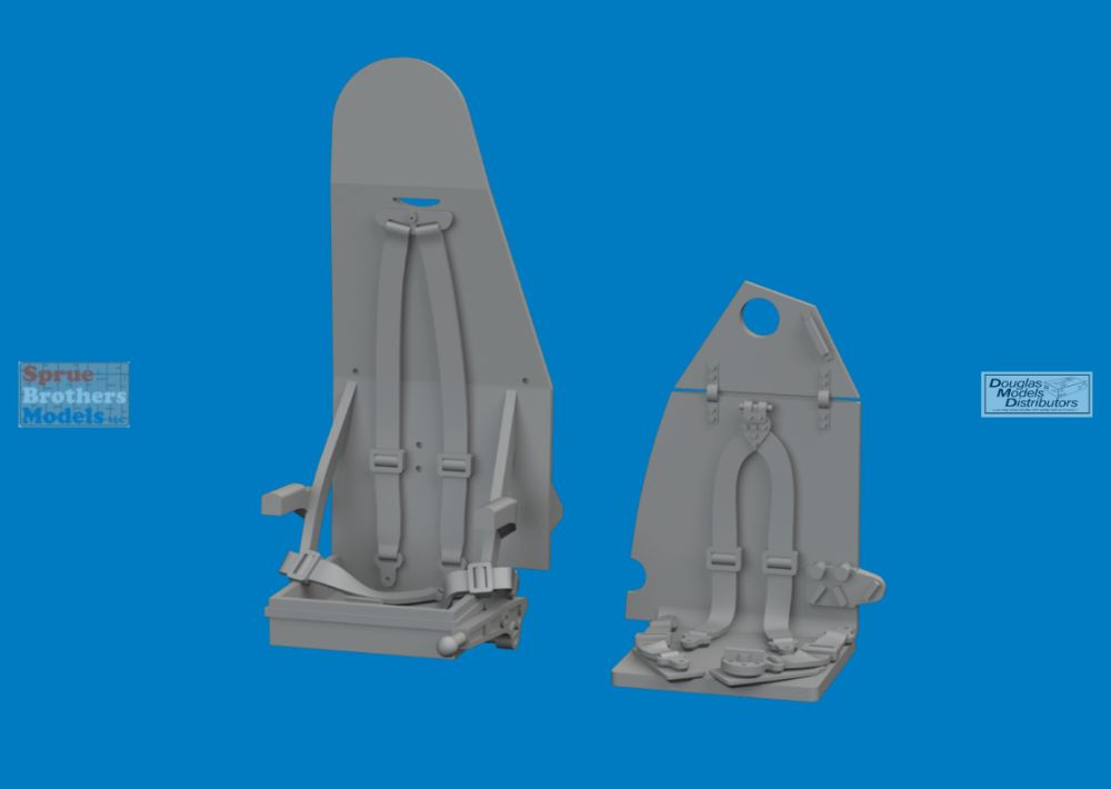EDU672428 1:72 Eduard Brassin Mosquito Seats with Integral