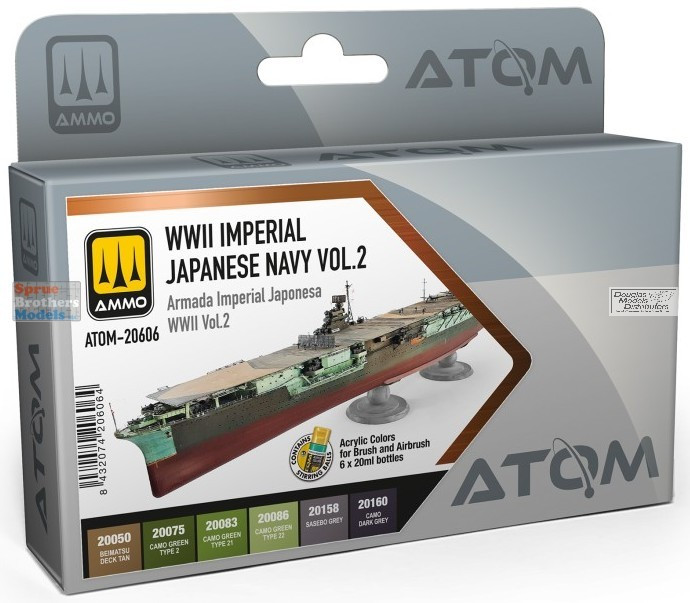 AMMAT20606 AMMO by Mig ATOM Paint Set - WW2 Imperial Japanese Navy