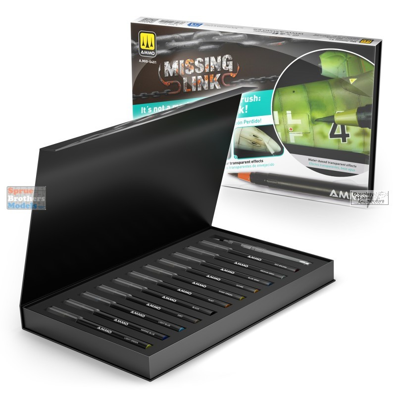 AMM0401 AMMO by Mig Missing Link Watercolor Marker Set - Aircraft