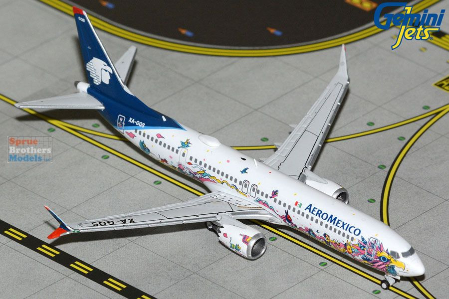 GEMGJ2316 1:400 Gemini Jets AeroMexico B737 Max 9 Reg #XA-GQS