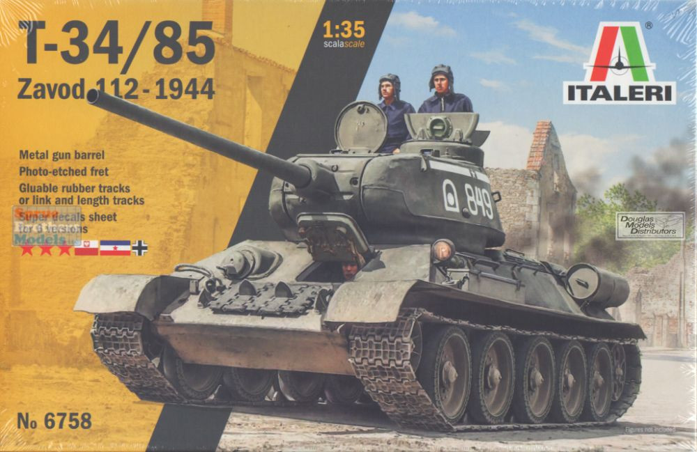 ITA6758 1:35 Italeri T-34/85 Zavod 112 1944 - Sprue Brothers