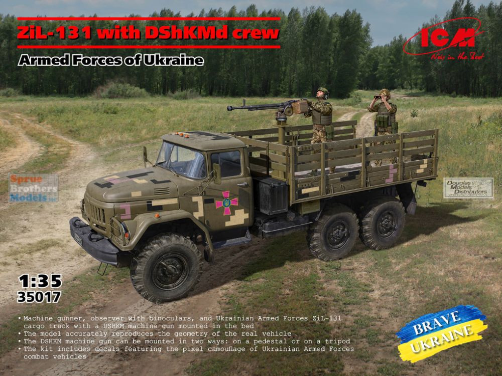 ICM35017 1:35 ICM ZiL-131 with DShKMd Crew [Armed Forces of