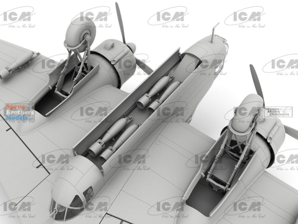 ICM48352 1:48 ICM HP.52 Hampden B.Mk.I - Sprue Brothers Models LLC