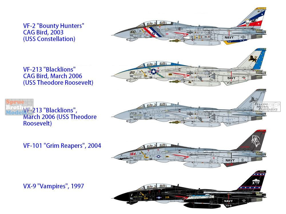 TAM60795 1:72 Tamiya F-14D Tomcat - Sprue Brothers Models LLC