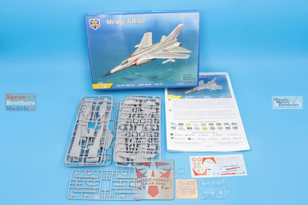 MDV72057 1:72 Modelsvit Mirage G8.02 - Sprue Brothers Models LLC