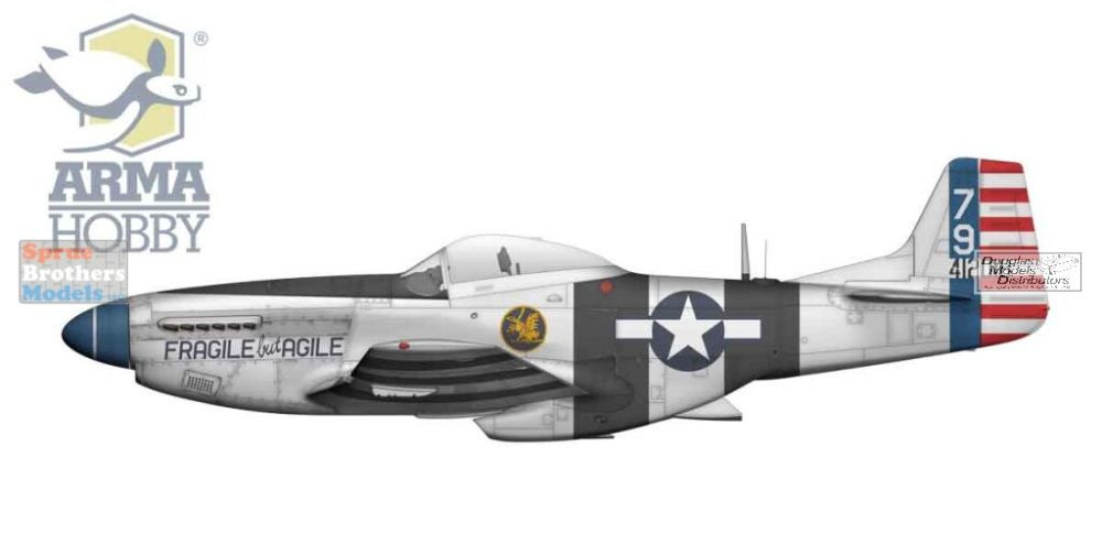 ARM70071 1:72 Arma Hobby P-51K Mustang - Sprue Brothers Models LLC