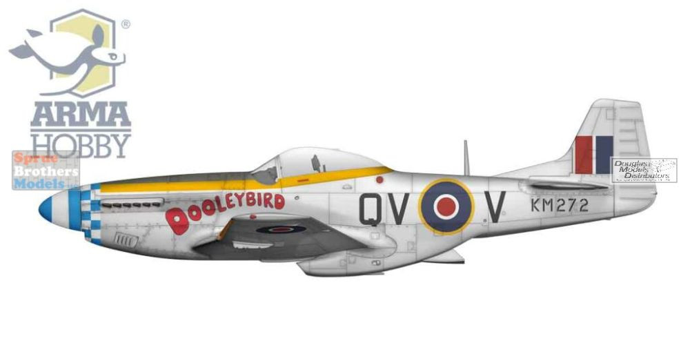 ARM70071 1:72 Arma Hobby P-51K Mustang - Sprue Brothers Models LLC
