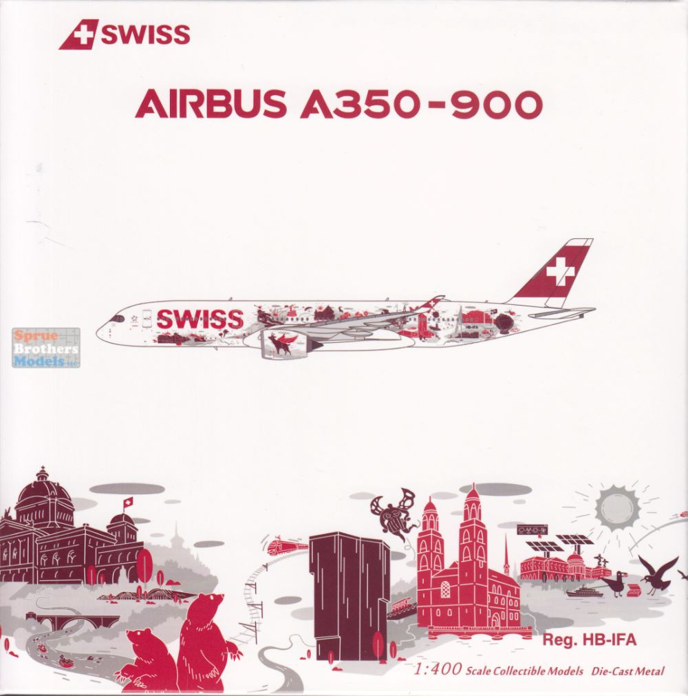 NGM39114 1:400 NG Model Swiss Airbus A350-900 Reg #HB-IFA