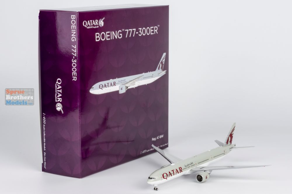 NGM73083 1:400 NG Model Qatar Airways B777-300ER Reg #A7-BAV (pre