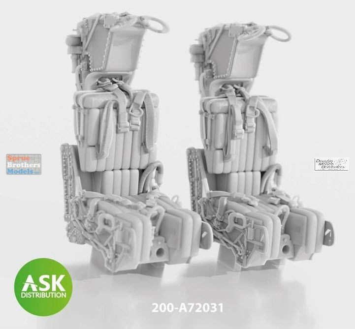 ASKA72031 1:72 ASK/Art Scale GRU-7A Ejection Seats with Seatbelts ASKA72031 1:72 ASK/Art Scale GRU-7A Ejection Seats with Seatbelts