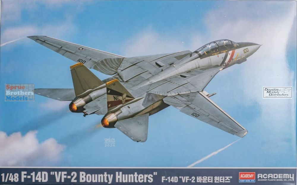 【ジャンク】【カスタム】スカイネット1/43プレミアムBOX Ver.2 ACA12370 1:48 Academy F-14D Tomcat 'VF-2 Bounty Hunters' - Sprue