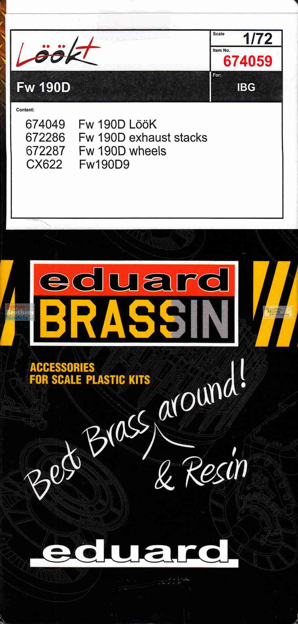 EDU674059 1:72 Eduard LookPlus - Fw190D Detail Set (IBG kit