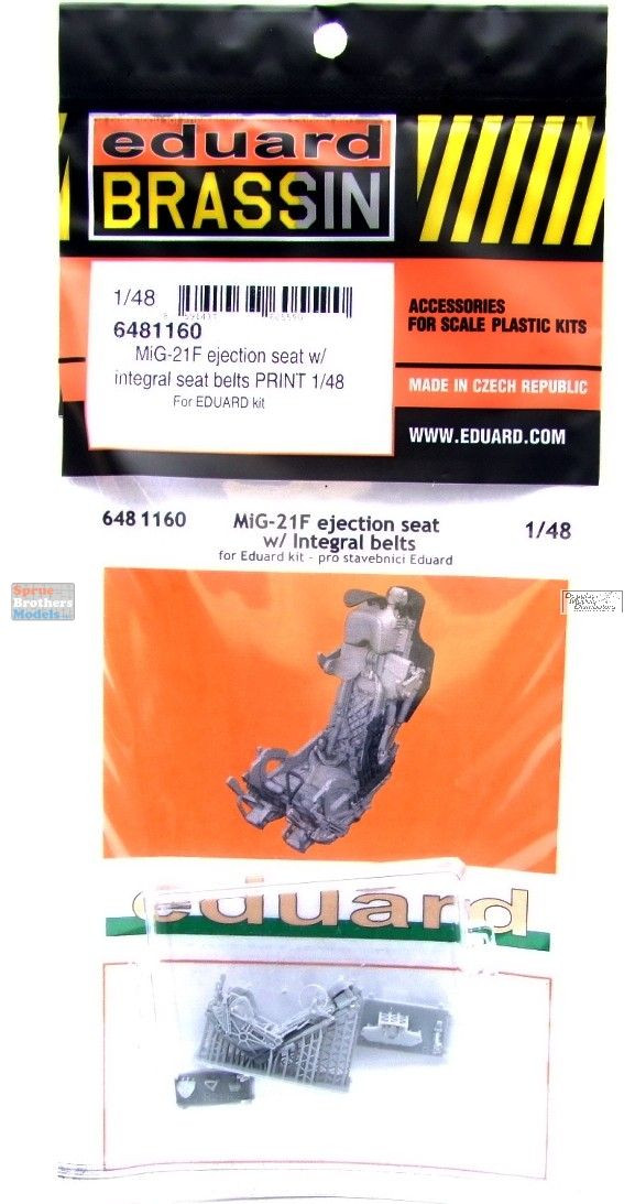 EDU6481160 1:48 Eduard Brassin - Mig-21F Fishbed Seat with