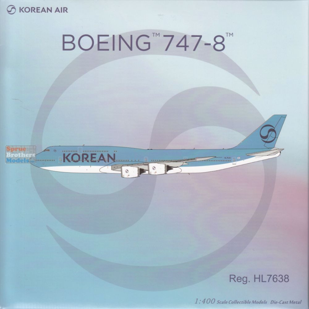 NGM78042 1:400 NG Model Korean Air B747-8 Reg #HL7638 (pre-painted