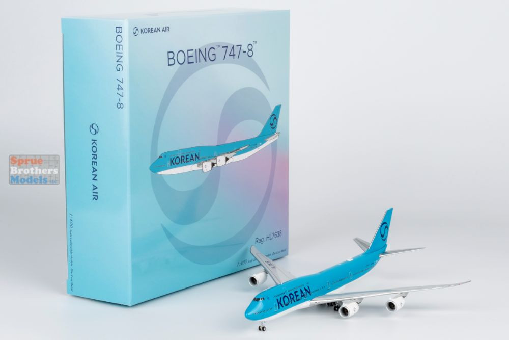 NGM78042 1:400 NG Model Korean Air B747-8 Reg #HL7638 (pre-painted