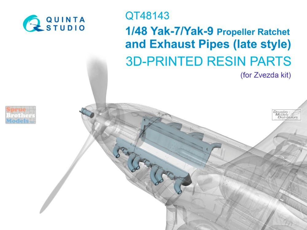 QTSQT48143 1:48 Quinta Studio Yak-7 Yak-9 Propeller Rachet