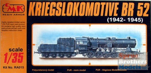 CMKRA015 1:35 CMK BR52 Locomotive 1942-1945 #RA015 - Sprue 
