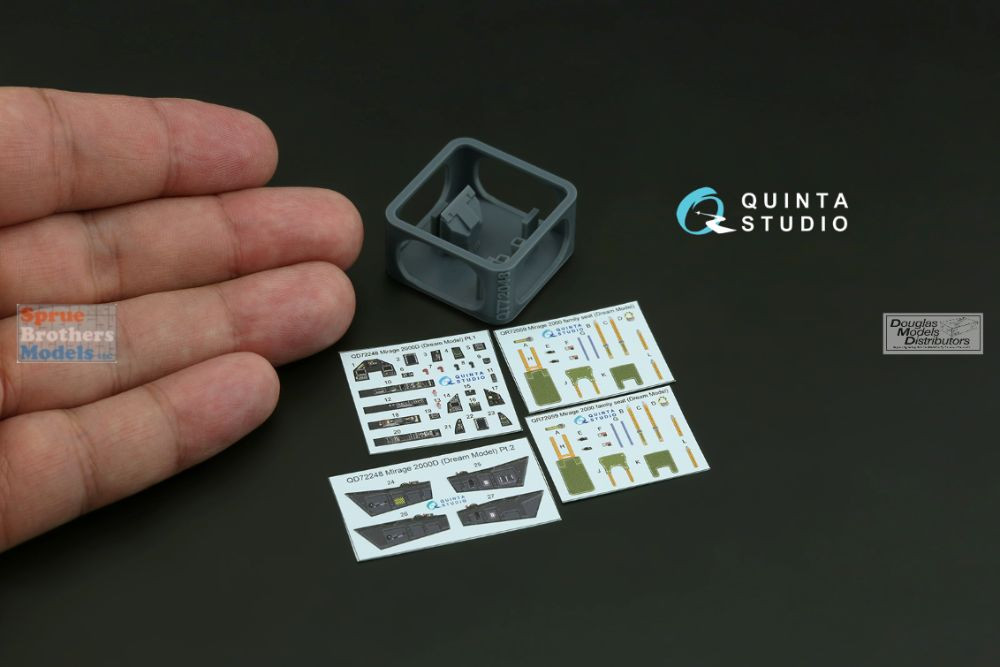 QTSQD72248R 1:72 Quinta Studio 3D Decal - Mirage 2000D + Resin