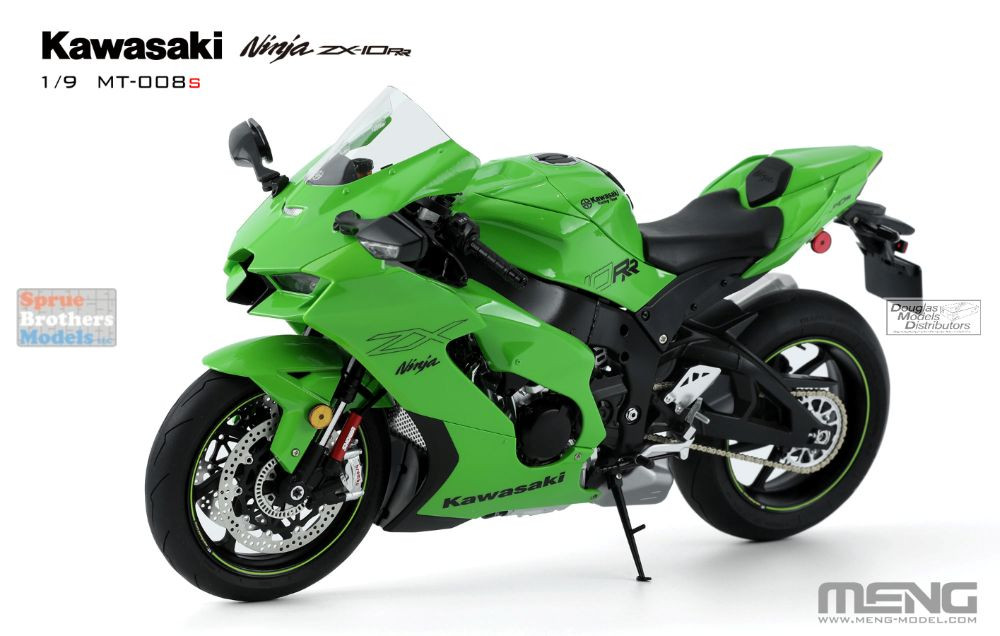 MNGMT008S 1:9 Meng Kawasaki Ninja ZX-10RR Motorcycle [Pre-Colored