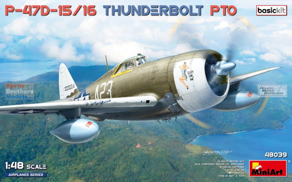 MIA48039 1:48 Miniart P-47D-15/16 Thunderbolt Razorback PTO [Basic