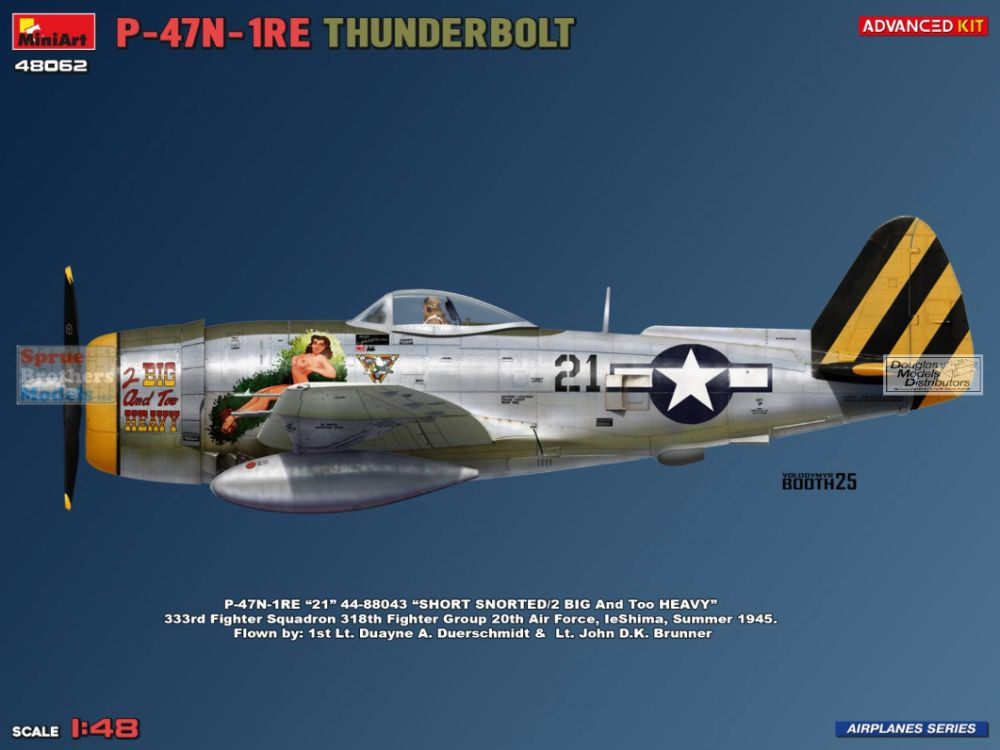 MIA48062 1:48 Miniart P-47N-1RE Thunderbolt [Advanced Kit] - Sprue