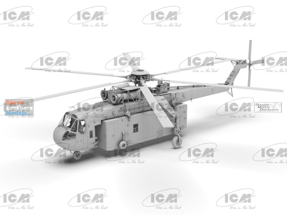 ICM53059 1:35 ICM S-64E Skycrane with Universal Pod - Sprue