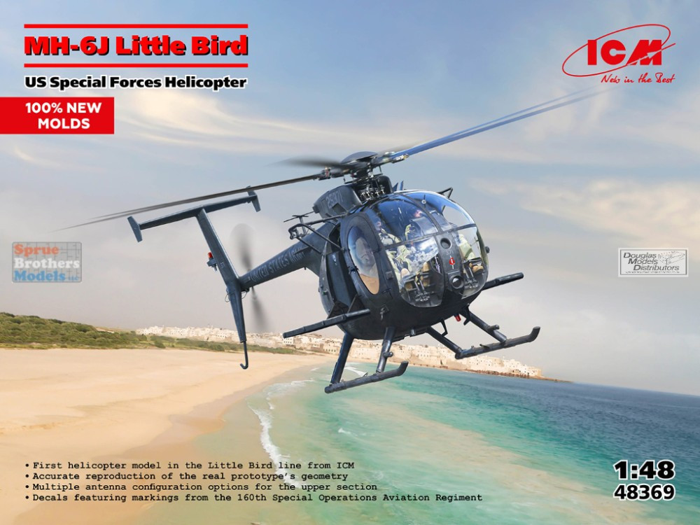 ICM48369 1:48 ICM MH-6J Little Bird US Special Forces Helicopter