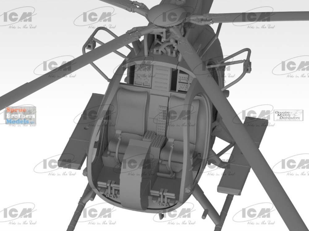 ICM48369 1:48 ICM MH-6J Little Bird US Special Forces Helicopter