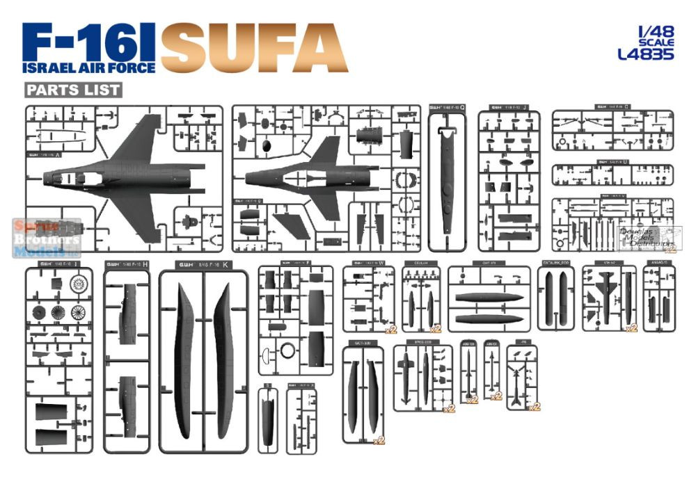 LNRL4835 1:48 Great Wall Hobby F-16I Sufa - Sprue Brothers Models LLC
