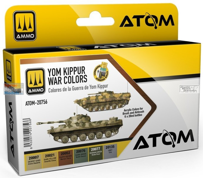 AMMAT20756 AMMO by Mig ATOM Paint Set - Yom Kippur War Colors