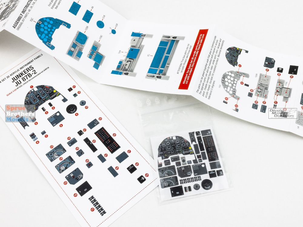 RFSQS24028 1:24 Red Fox Studio Quick Set Acrylic Instrument Panel