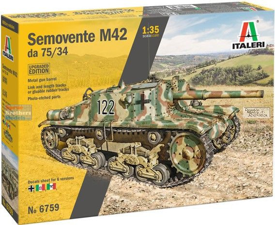 ITA6759 1:35 Italeri Semovente M42 da 75/34 [Upgraded Edition