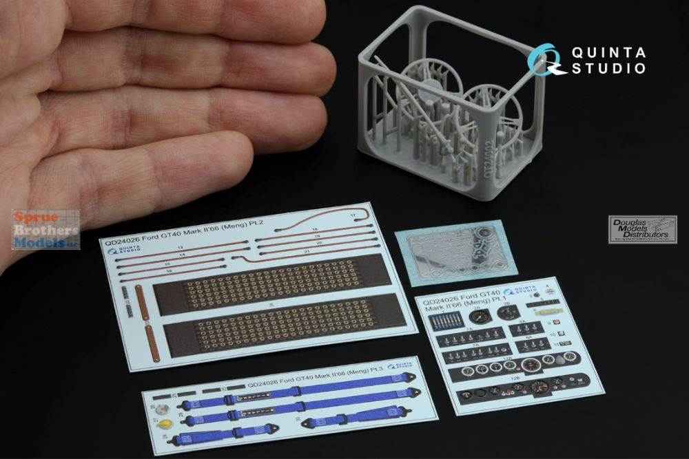 QTSQD24026R 1:24 Quinta Studio 3D Decal - Ford GT40 1966 + Resin
