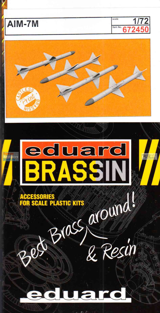 EDU672450 1:72 Eduard Brassin AIM-7M Sparrow Missile Set - Sprue