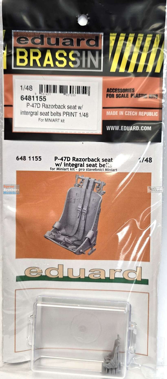 EDU6481155 1:48 Eduard Brassin - P-47D Thunderbolt Razorback Seat