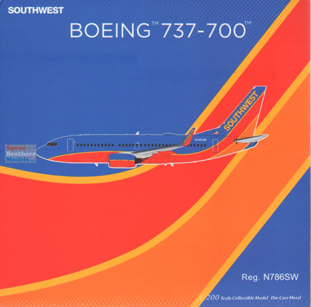 NGM05032 1:200 NG Model Southwest Airlines B737-700(W) Reg #N786SW