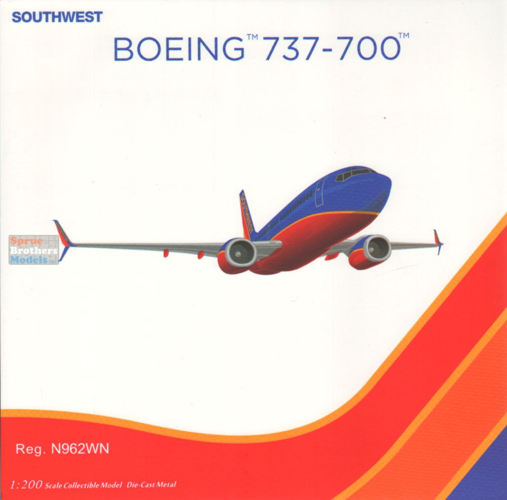 NGM05037 1:200 NG Model Southwest Airlines B737-700(S) Reg #N962WN