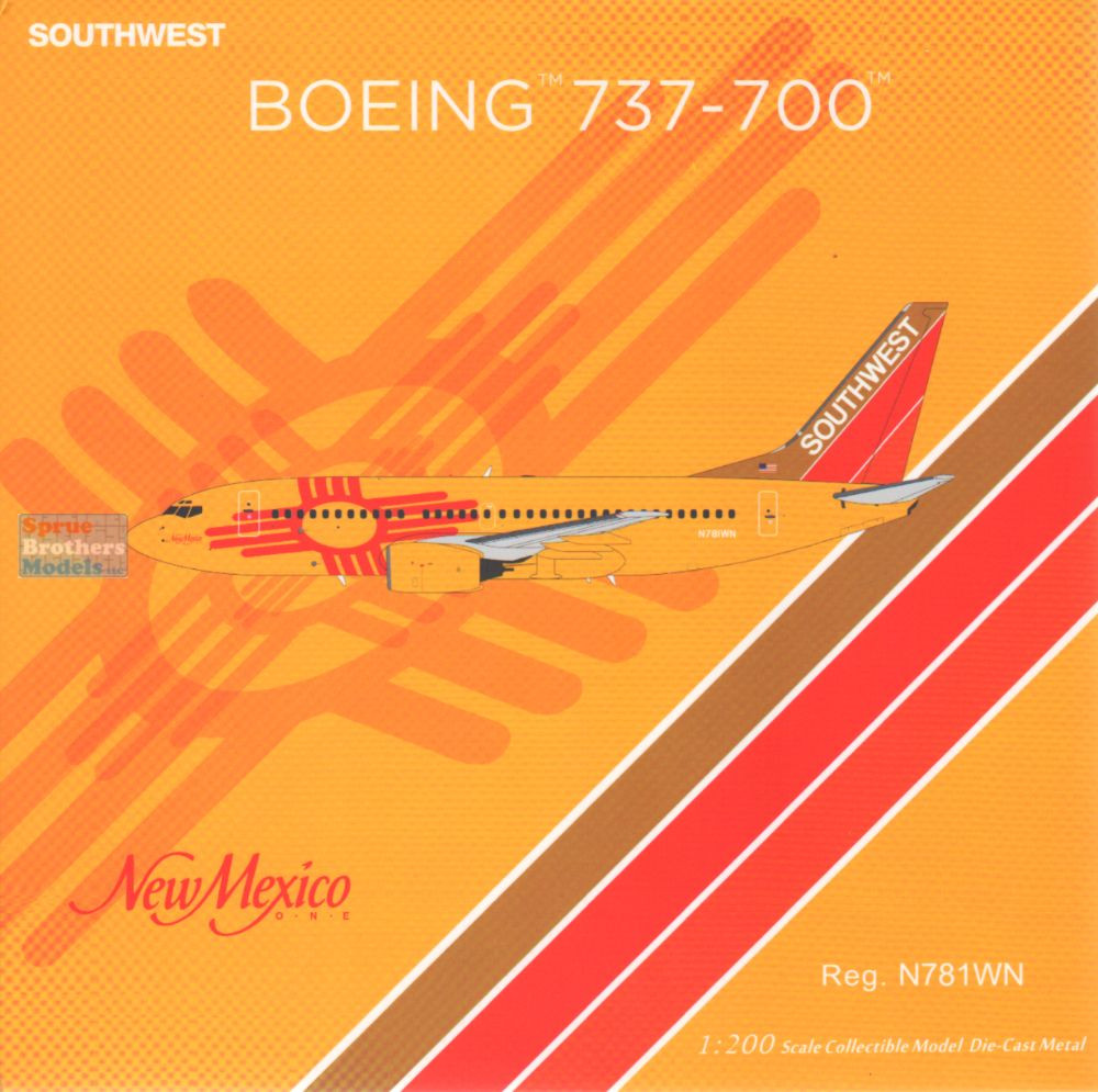NGM05039 1:200 NG Model Southwest Airlines B737-700 Reg #N781WN